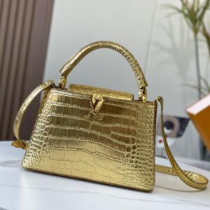 Louis Vuitton gold single handbag- golden