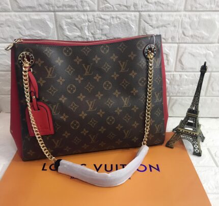 Louis Vuitton Surene MM Monogram canvas bag with cerise