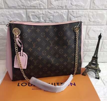 Louis Vuitton Monogram Surene BB shoulder bag with pink leather