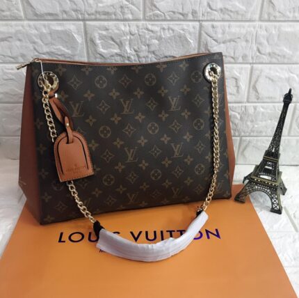 Louis Vuitton Monogram Surene BB shoulder bag with brown  leather