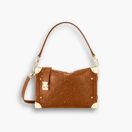 Louis Vuitton Side Trunk PM bag in brown and Gold hardware