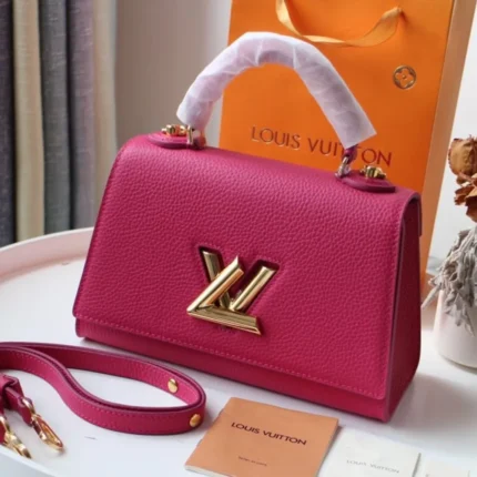 Louis Vuitton Taurillon Twist One Handle BB bag in Orchid or bright pink leather