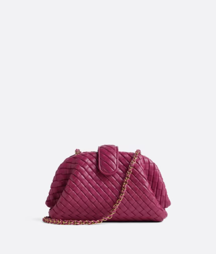 Bottega Veneta Lauren 1980 small intrecciato leather clutch