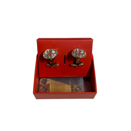 Diamond-embellished cufflinks