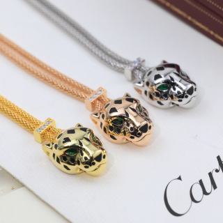 Panthère de Cartier necklace featuring a panther head pendant
