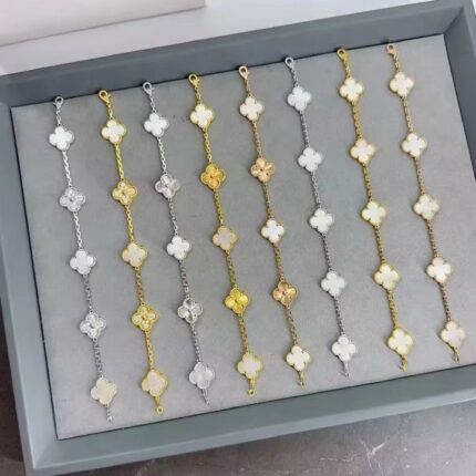 Van Cleef & Arpels Alhambra bracelets in various sizes, metals