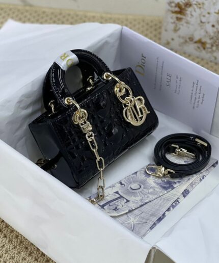 Christian Dior Black Lady D-Joy Micro Bag