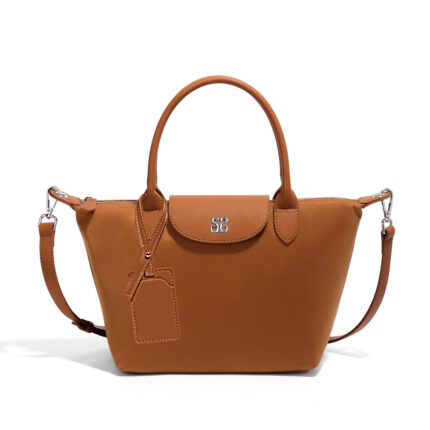 Longchamp Le Pliage Xtra XS handbag in cognac leather
